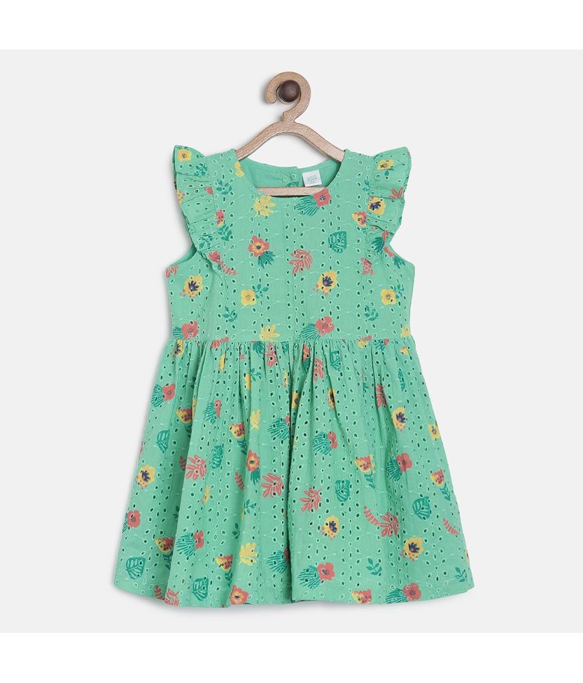     			MINI KLUB - Multicolor Cotton Baby Girl Dress ( Pack of 1 )