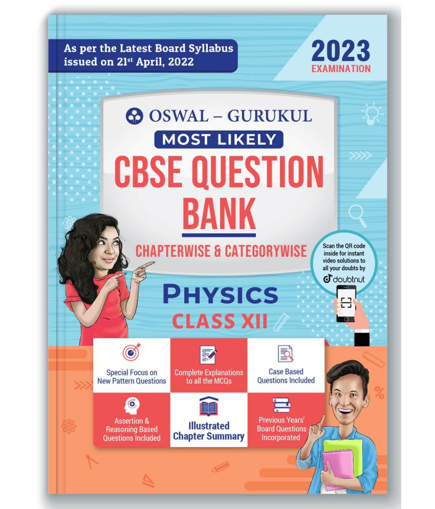     			Oswal - Gurukul Physics Most Likely CBSE Question Bank for Class 12 Exam 2023 - Chapterwise & Categorywise, New Paper Pattern
