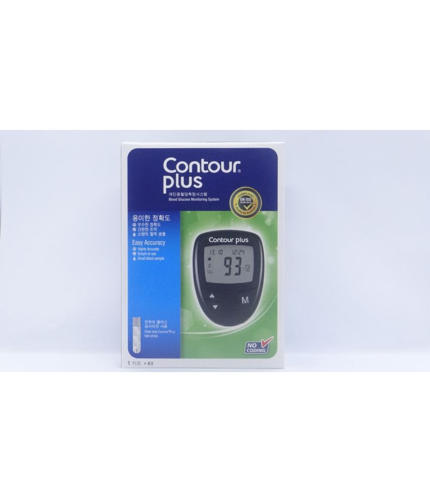     			Bayer Contour Plus Glucometer with 10 Strips Glucometer