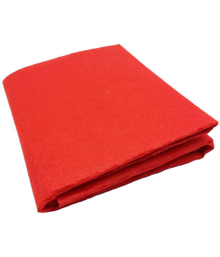     			Felt sheet stiff ( Hard ) size 44" x 36", Color Red, used in art & craft,cutouts, decorations, school projects, DIY etc.
