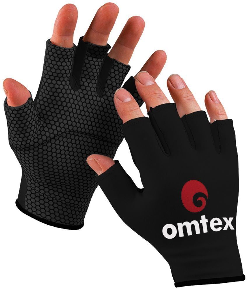Omtex - Black Wicket Keeping Gloves ( 1 Pair )