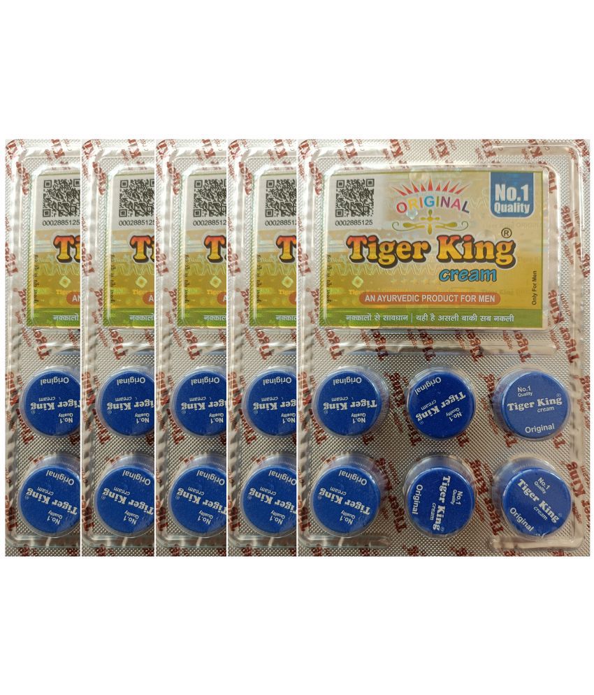     			Tiger King Cream An Ayurvedic Product For Men 100% Original Pack of 5