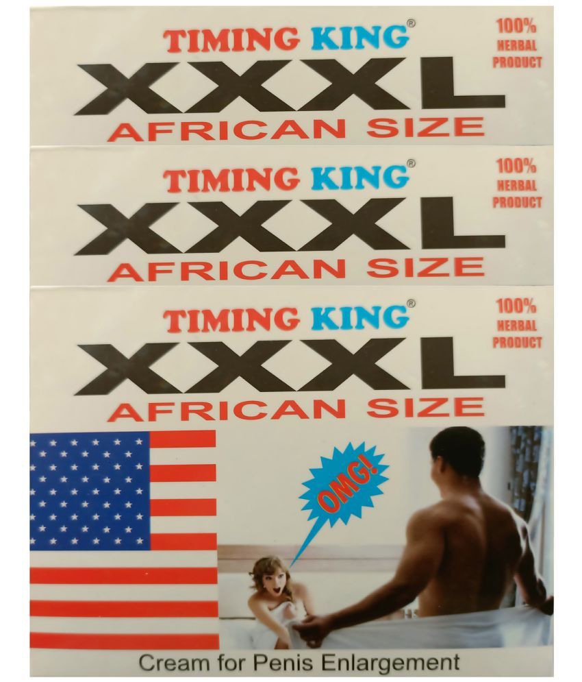     			Timing King XXXL African Size Cream for Penis Enlargement Pack of 3