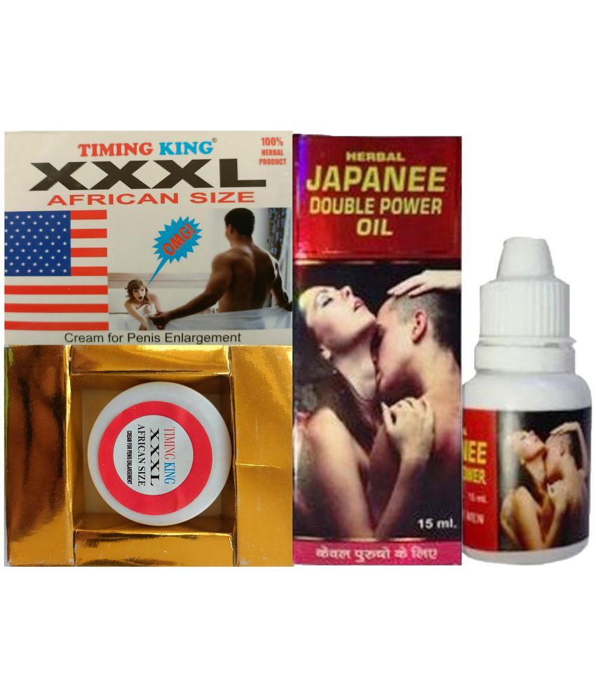     			Combo of Timing King XXXL African Size Cream for Men & Herbal Japanee Double Power For Men Oil 15 ml