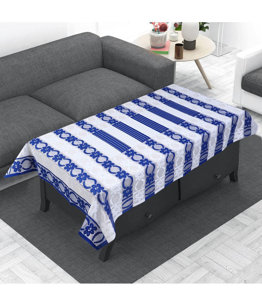     			HOMETALES Blue Polyester Table Cover ( Pack of 1 )
