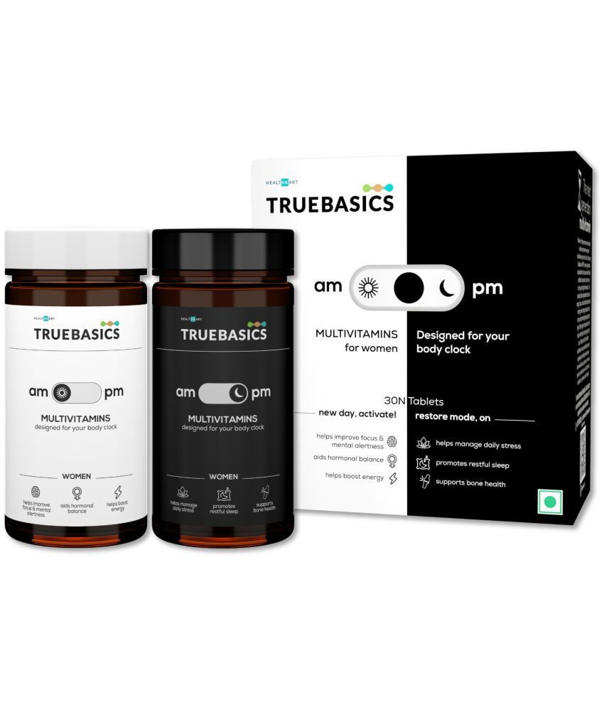 TrueBasics ampm Multivitamin for Women, Energetic Day Formula