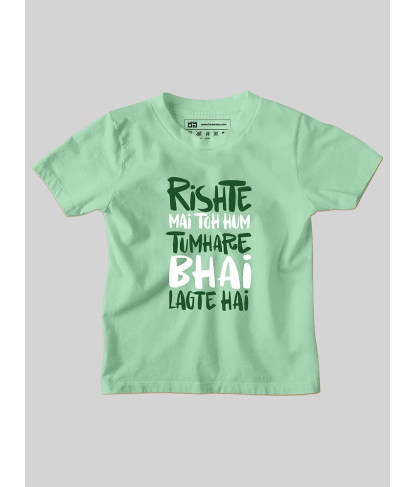     			Be Awara - Green T-Shirt For Baby Boy ( Pack of 1 )