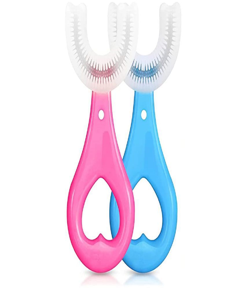 KAVYA ENTERPRISE Multi-Colour Silicone Baby Toothbrush ( 1 pcs )