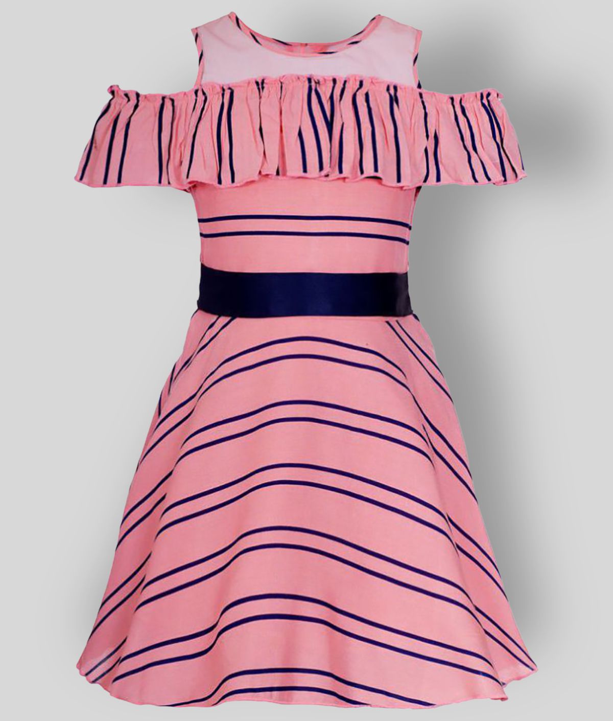     			Naughty Ninos - Pink Rayon Girl's A-line Dress ( Pack of 1 )