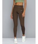 Alcis - Brown Polyester Slim Fit Women's Sports Tights ( Pack of 1 )