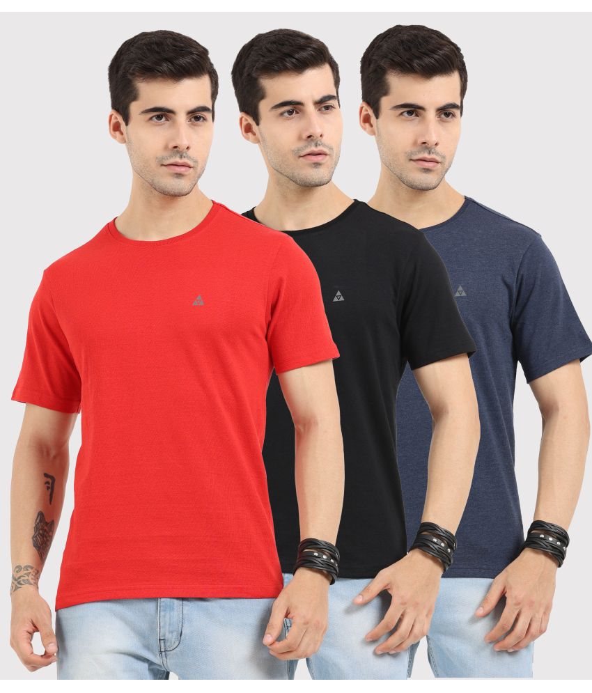     			Ardeur - Multicolor Cotton Regular Fit Men's T-Shirt ( Pack of 3 )