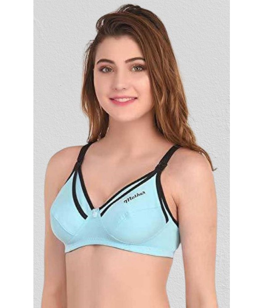     			Zourt Cotton Non Padded Women's Everyday Bra ( Blue )