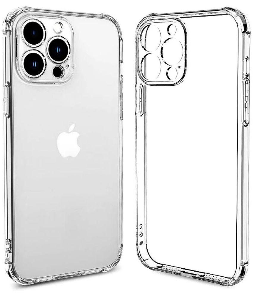     			Spectacular Ace - Transparent Silicon Plain Back Cover Compatible For Apple iPhone 12 Pro ( Pack of 1 )