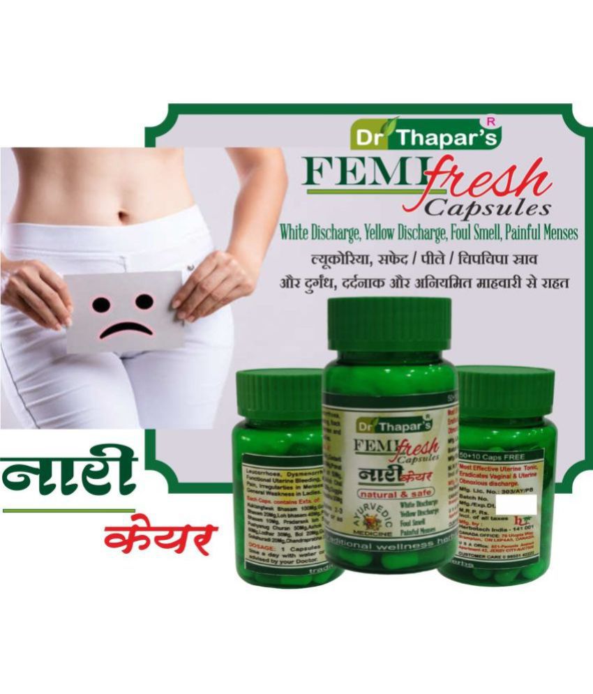 Dr. Thapar's Femifresh Nari Care Capsules 50+10 FREE Capsule 500 mg