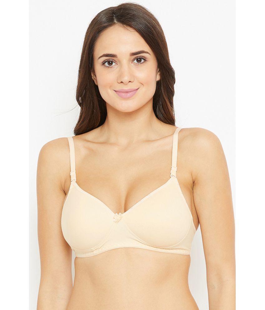     			N-Gal Cotton Blend Heavily Padded Women's T-Shirt Bra ( Cream )