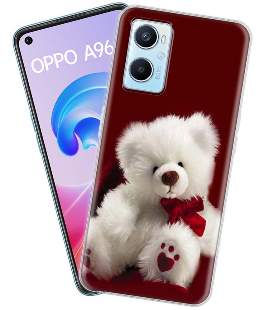     			NBOX - Multicolor Silicon Printed Back Cover Compatible For Oppo A96 ( Pack of 1 )