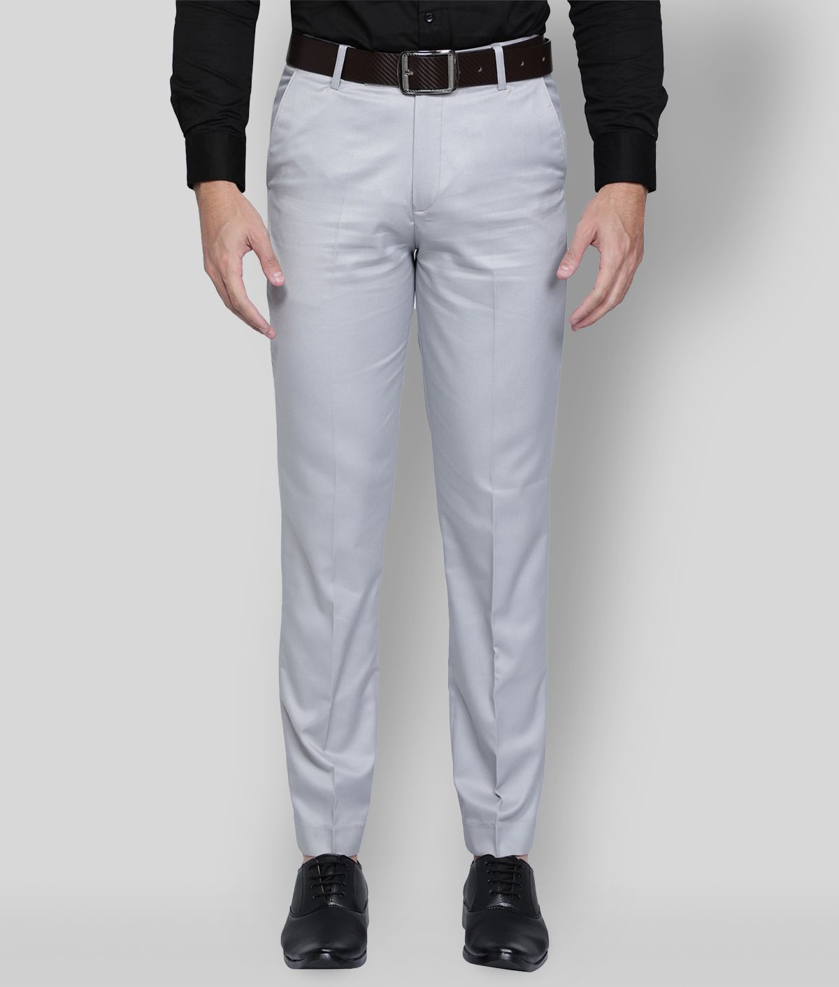     			Haul Chic - Multi Cotton Blend Slim Fit Men's Formal Pants (Pack of 1)