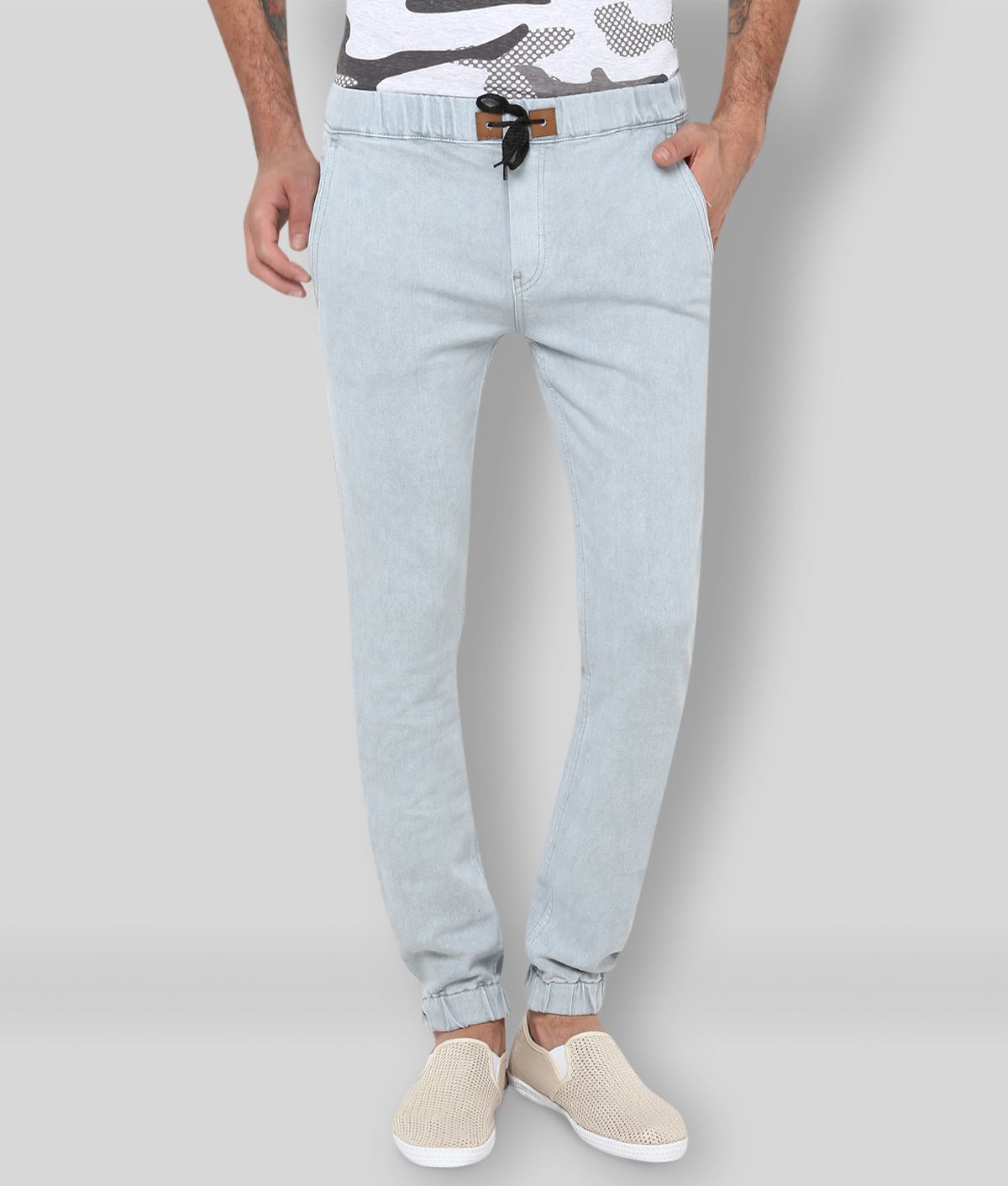     			Urbano Fashion - Light Blue Cotton Blend Slim Fit Men's Jeans ( Pack of 1 )
