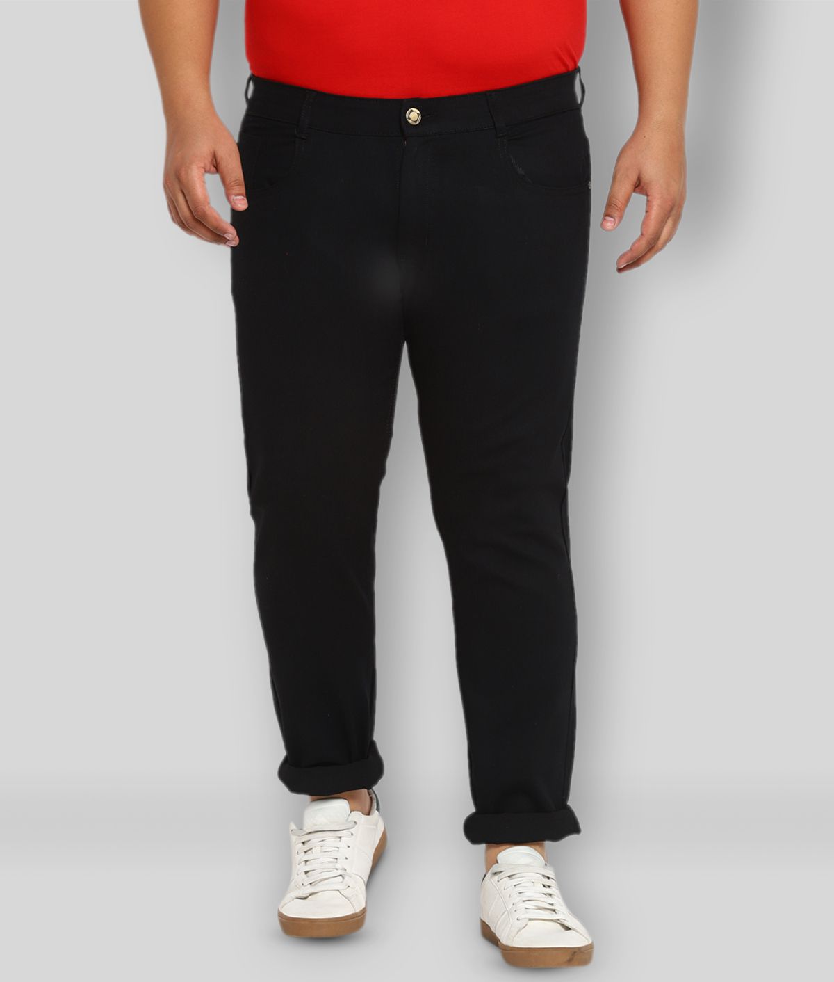     			Urbano Plus - Black Cotton Blend Regular Fit Men's Jeans ( Pack of 1 )