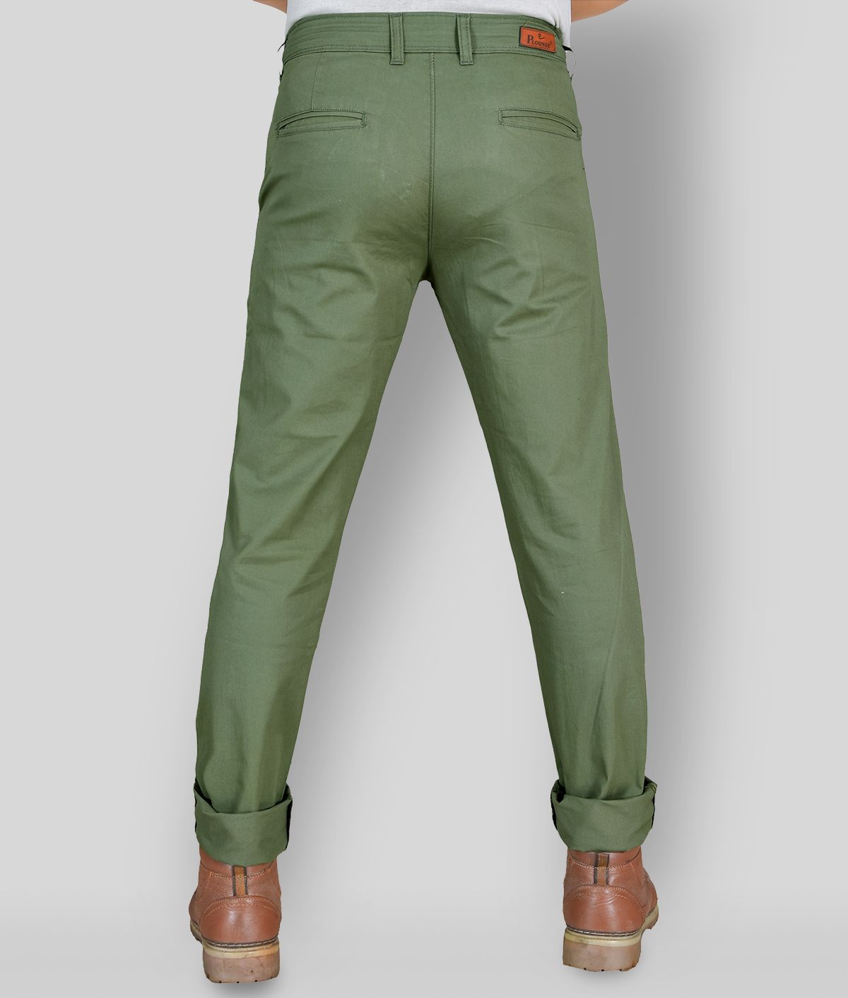 Buy plounge - Olive Green Cotton Blend 