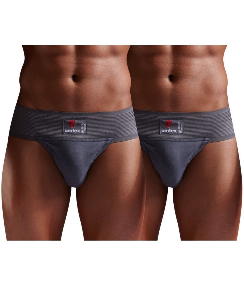     			Omtex - Grey Athletic Supporter ( Pack of 2 )