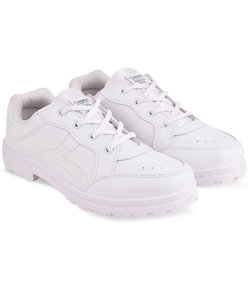    			Campus - White Boy's Sneakers ( 1 Pair )