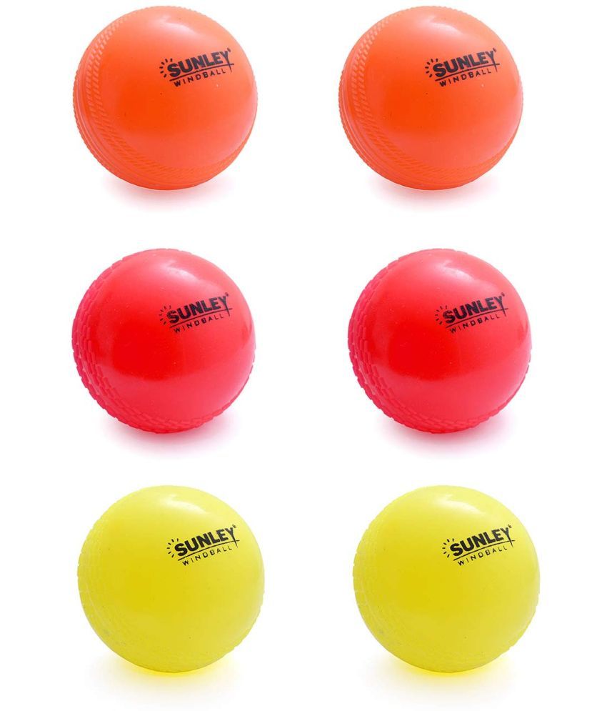 Sunley Multicolor Rubber Cricket Ball ( Pack of 1 ) Buy Online at
