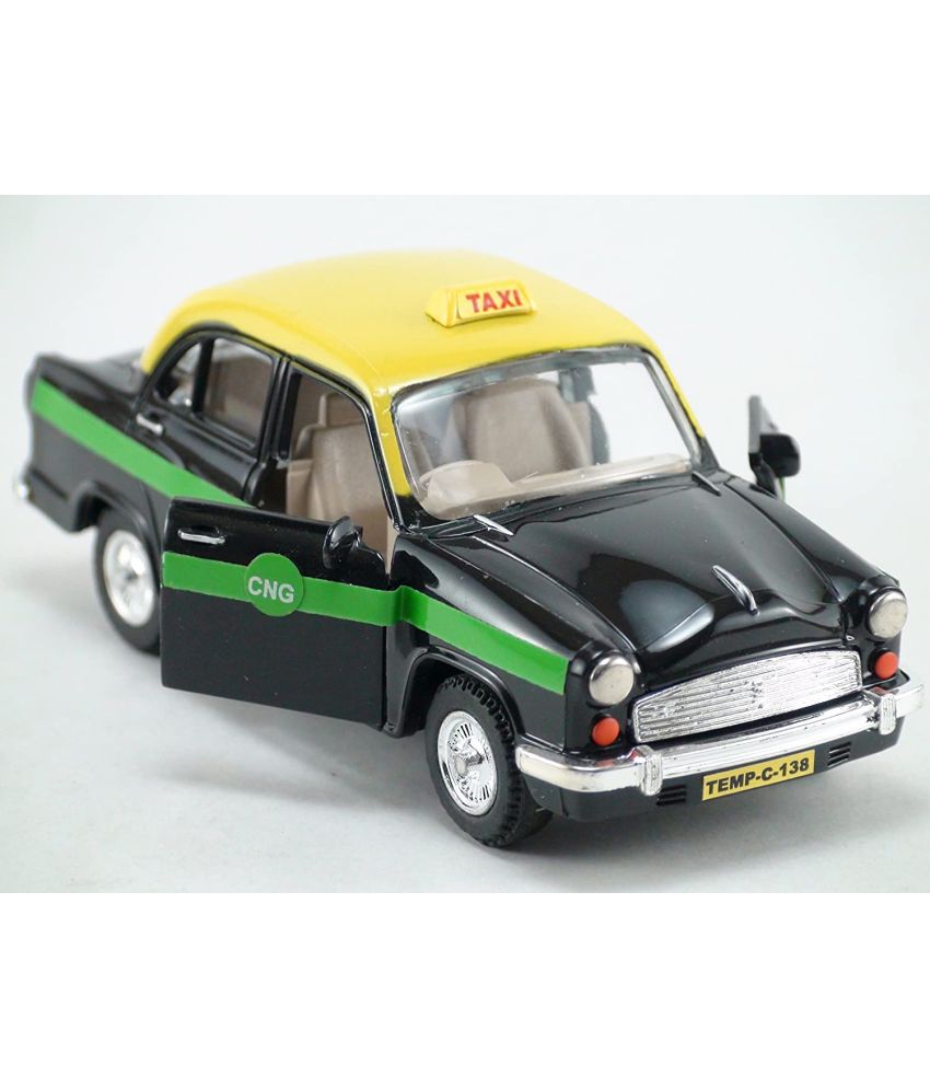     			Tzoo Ambassador Taxi car Toys ,Made of Non Toxic Plastic Ambassador Toys Pull Back Action Excellent Body Graphics Door openable ( Indian Taxi)