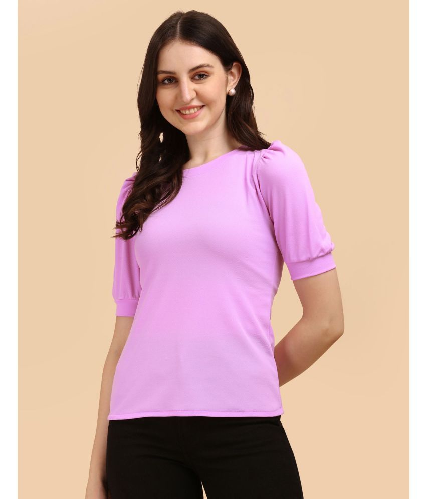     			Selvia - Pink Scuba Women's Regular Top ( Pack of 1 )