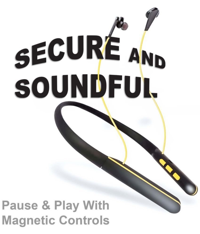 UDDO YOUTH 11 Neckband Wireless With Mic Headphones/Earphones Black