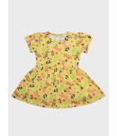 Me N My CLOSET Pack of 1 Baby Girls Cotton Frock ( Yellow )