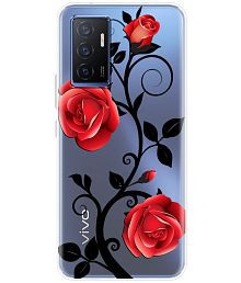 NBOX - Multicolor Printed Cover Compatible For Vivo V23E 5G ( Pack of 1 )