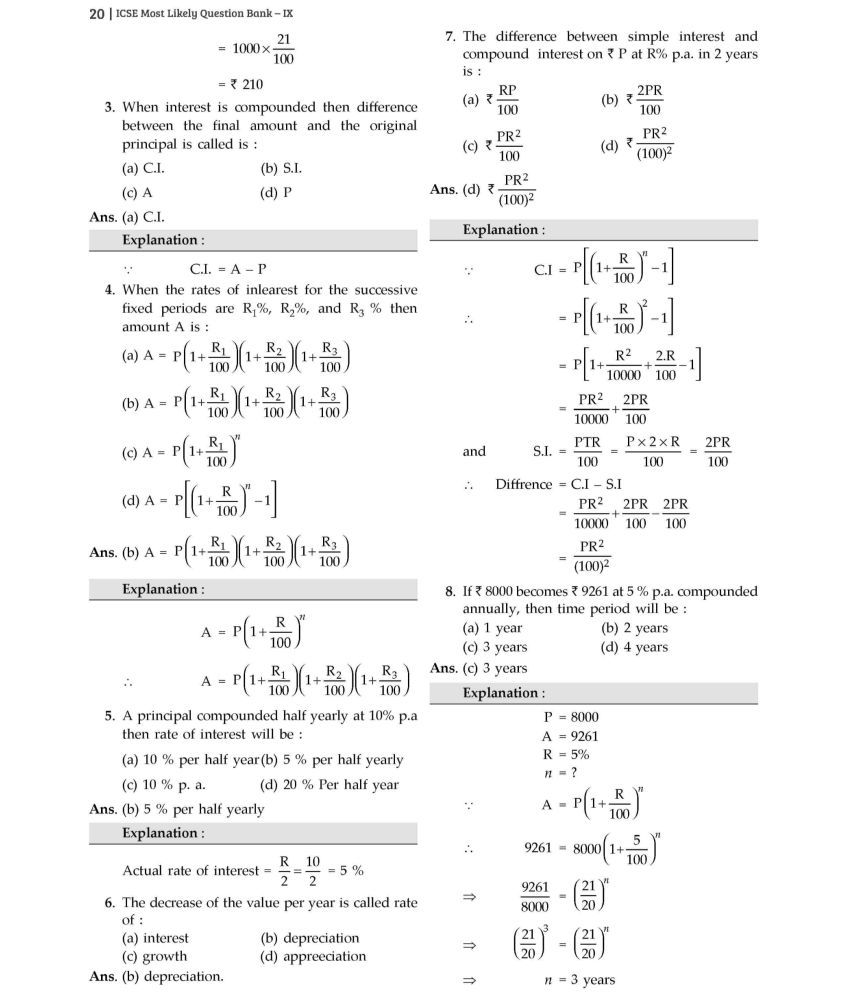 Oswal - Gurukul Mathematics Most Likely Question Bank ICSE Class 9 For ...