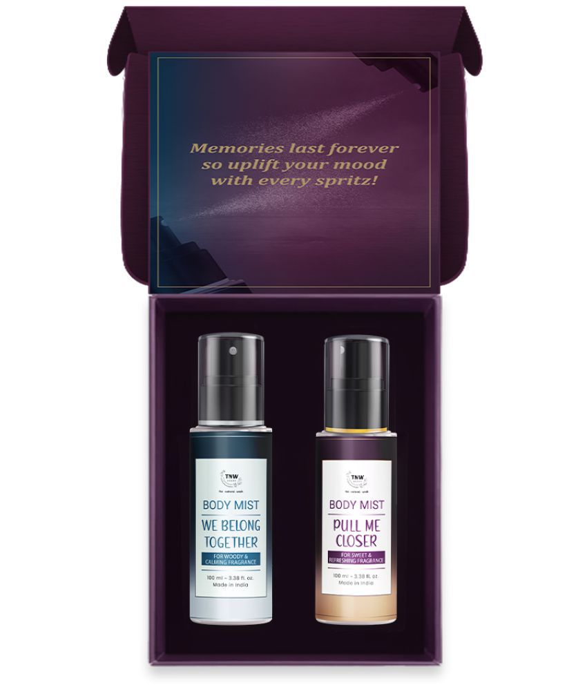     			TNW- The Natural Wash Body Mists Duo of Sweet & Spicy Fragrance, Long, lasting scent, 2x100ml
