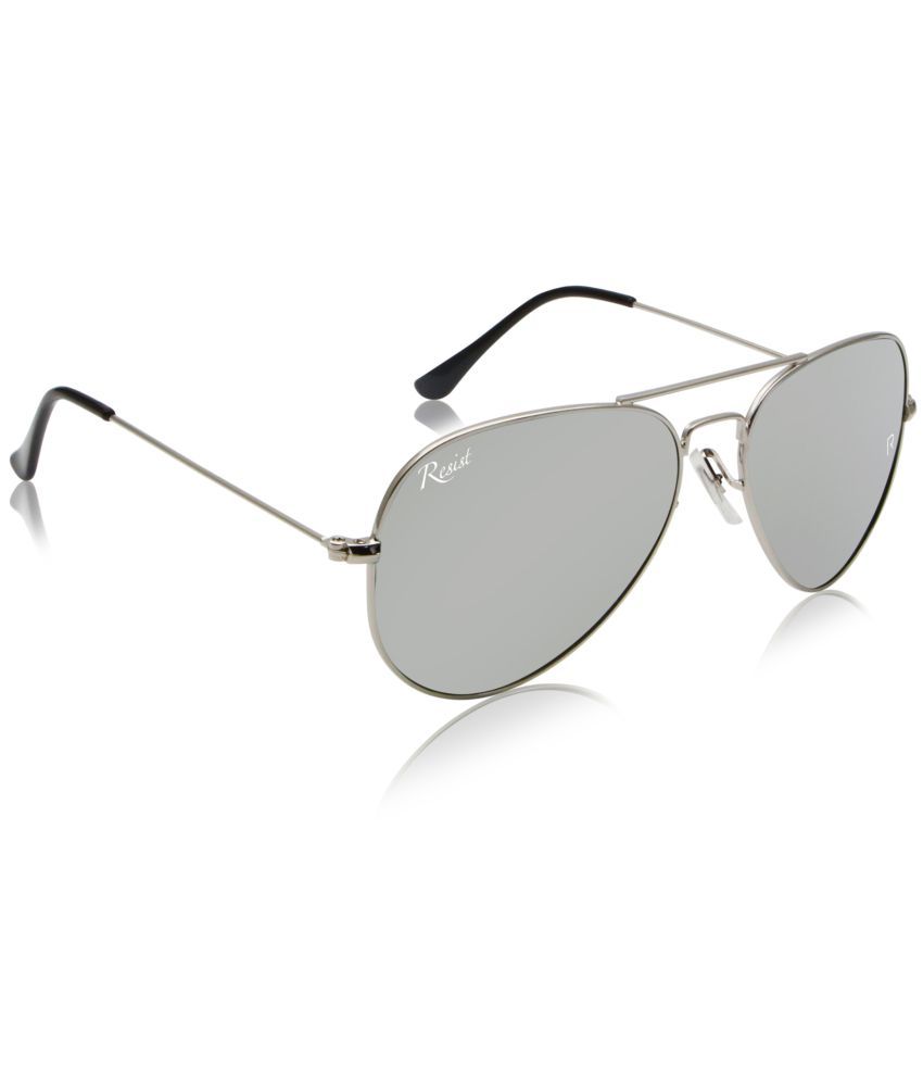     			RESIST EYEWEAR - Silver Pilot Sunglasses ( Pack of 1 )