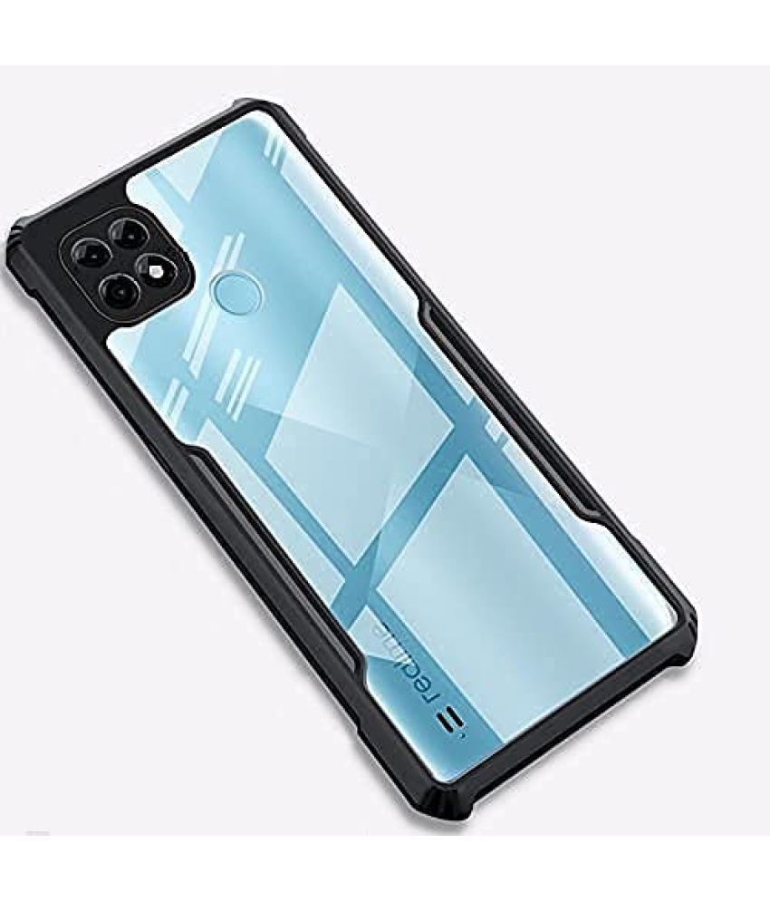     			Doyen Creations - Black Shock Proof Case Compatible For Realme C25 ( Pack of 1 )
