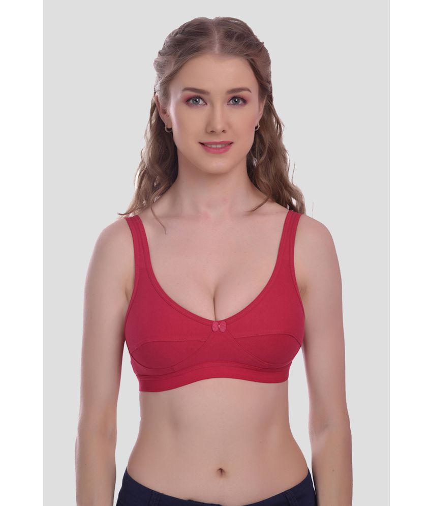     			Elina - Fluorescent Pink Cotton Non Padded Women's Everyday Bra ( Pack of 1 )