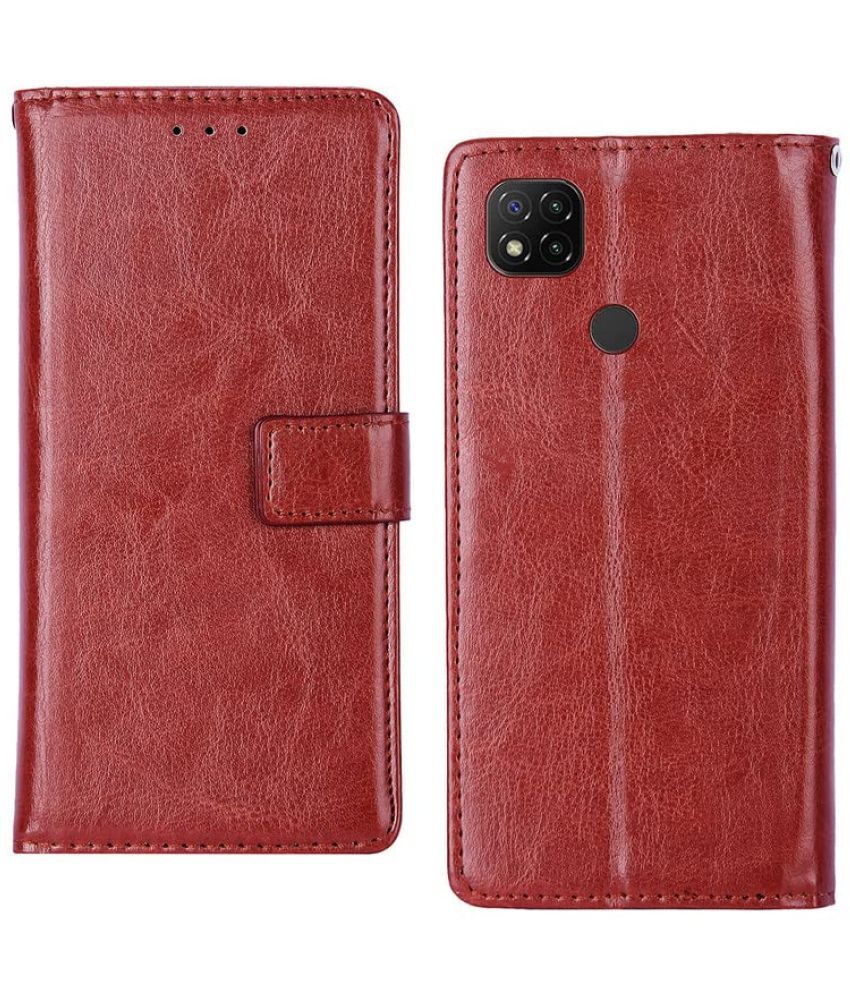     			Kosher Traders - Brown Flip Cover Compatible For Realme C31 ( Pack of 1 )