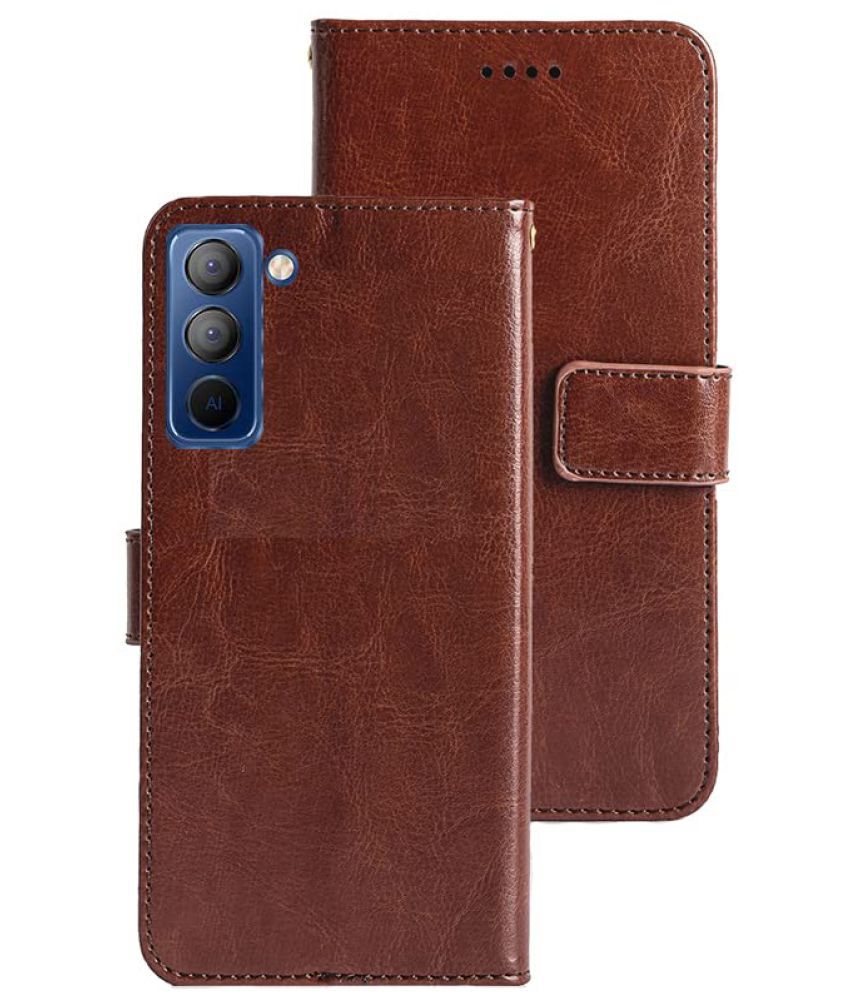     			Megha Star - Brown Flip Cover Compatible For Tecno Pop 5 Pro ( Pack of 1 )