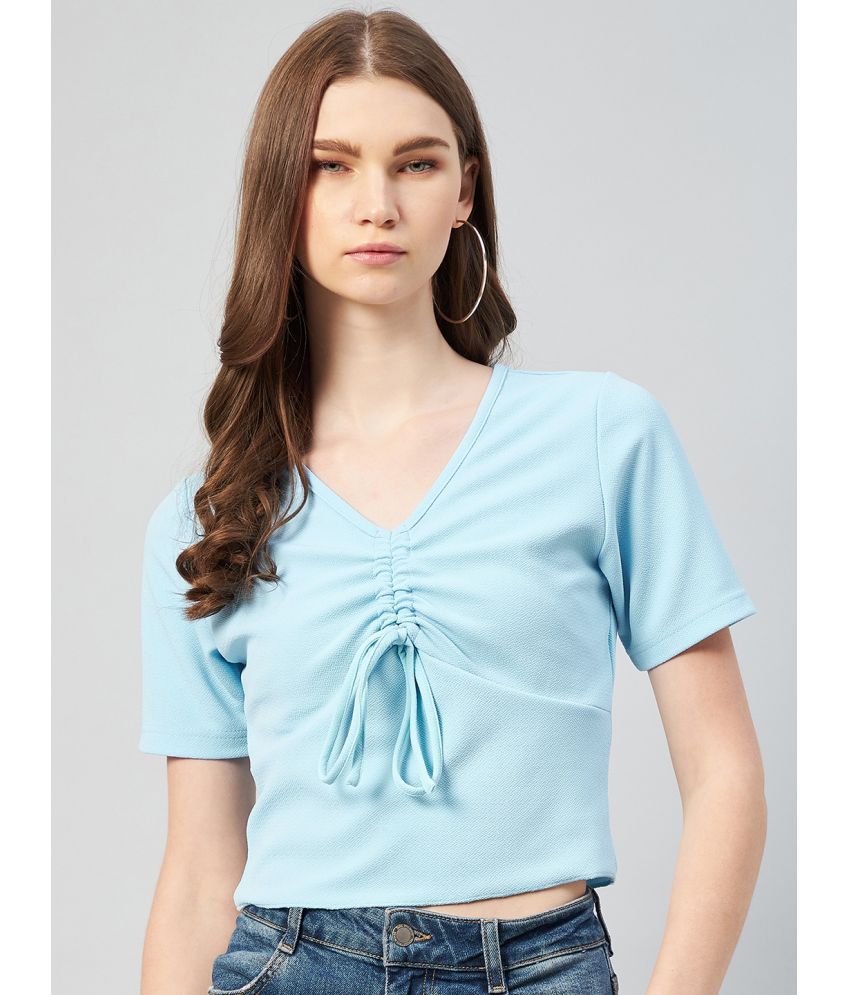     			Rare - Blue Polyester Women's Drawstring Top ( Pack of 1 )