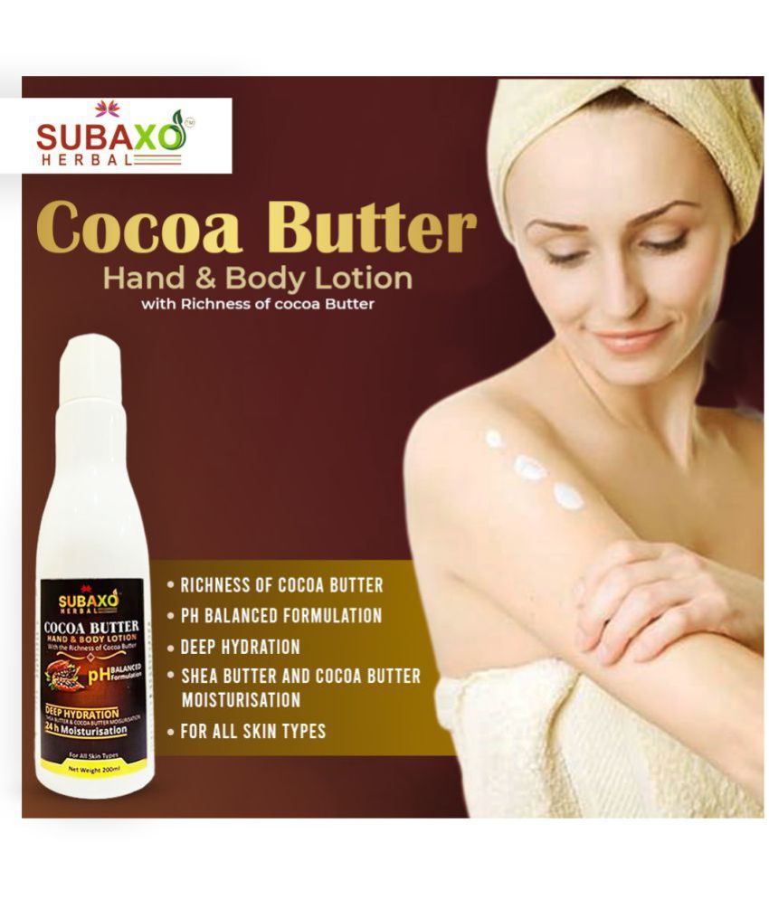 Subaxo Cocoa Butter Body Lotion Herbal Cocoa Butter Lotion Pack Of 2 Buy Subaxo Cocoa Butter 