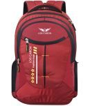 Lois Caron - Red Polyester Backpack ( 35 litres )