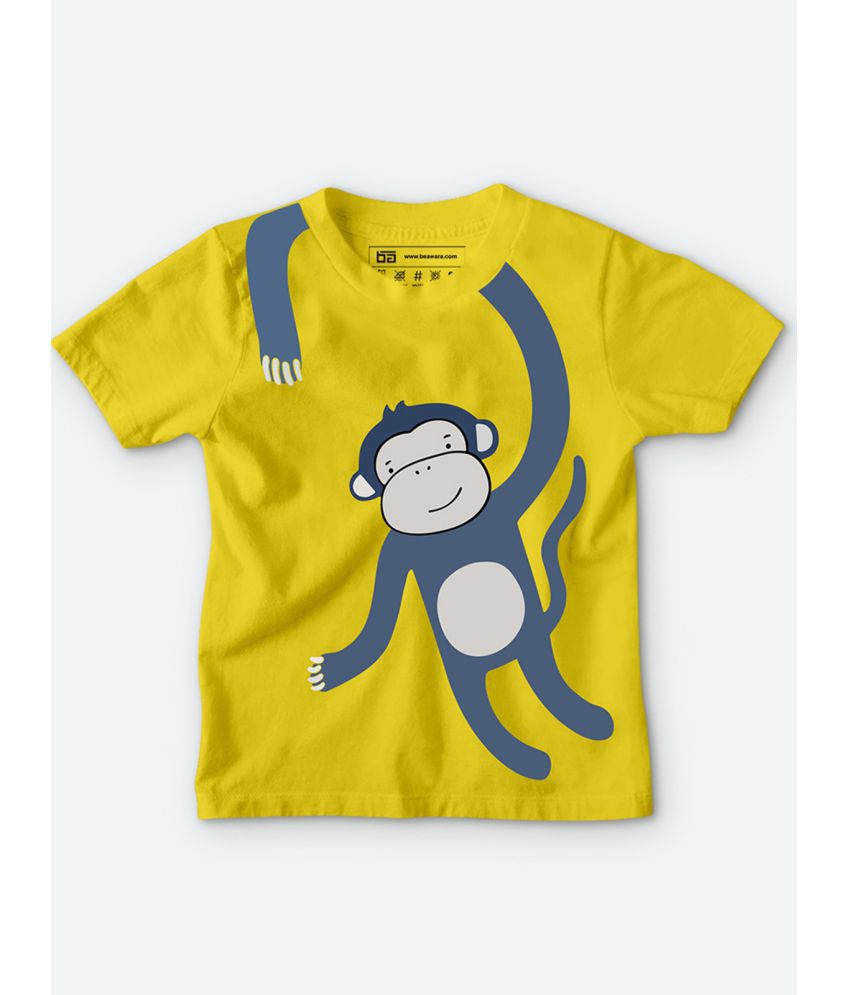 Be Awara - Yellow Cotton Boy's T-Shirt ( Pack of 1 )