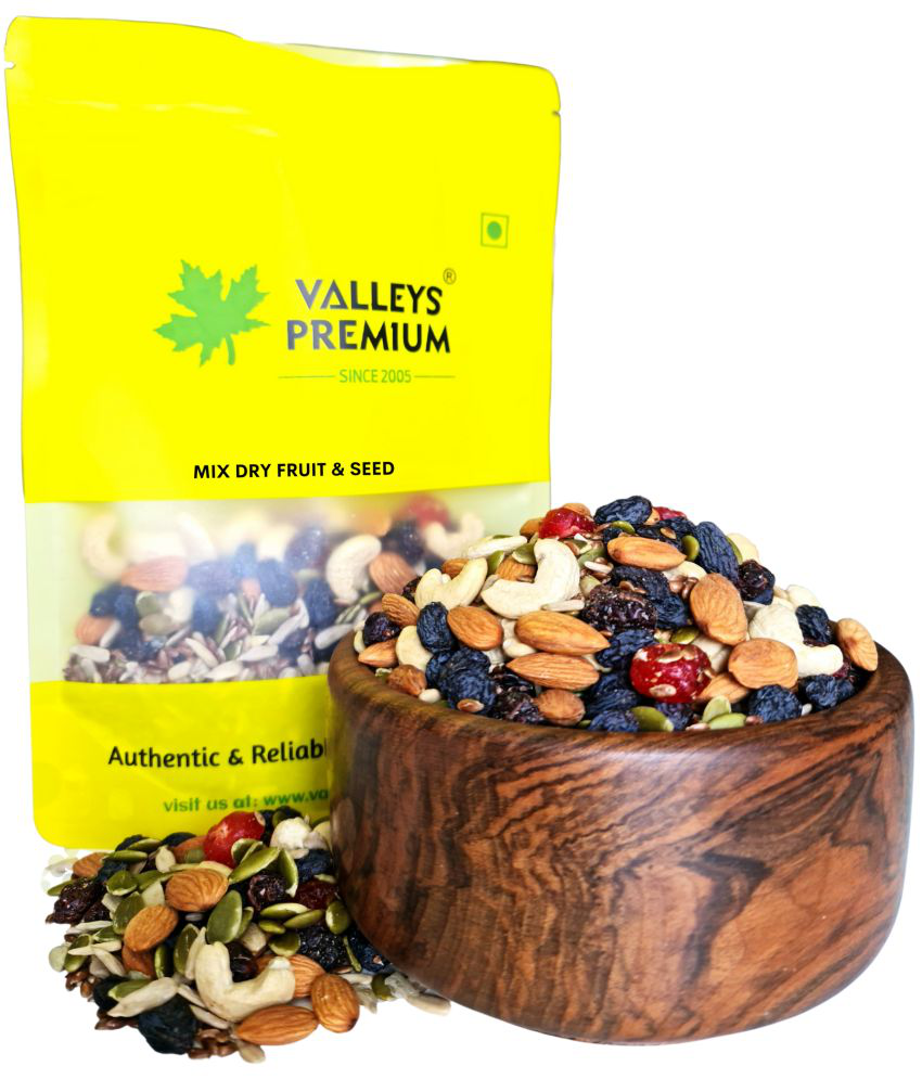     			Valleys Premium Healthy Trail  Mix Dry fruits Nuts And Seeds 800 Grams
