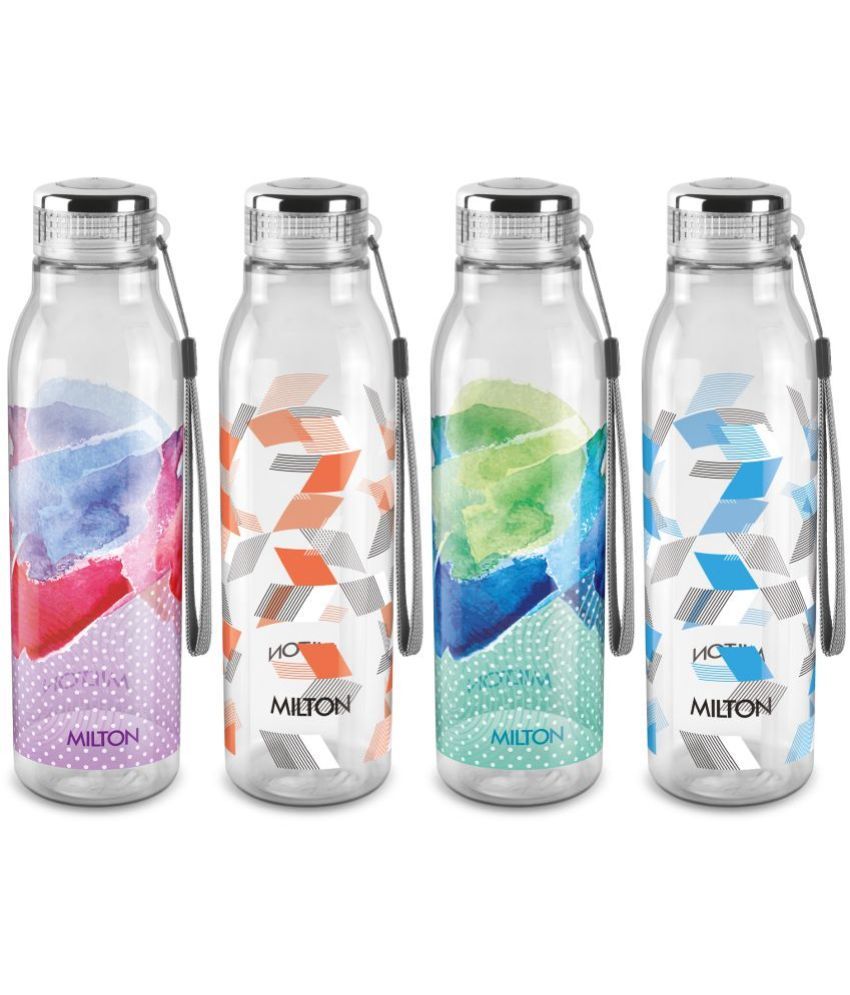     			Milton Helix 1000 Pet Water Bottle, Set of 4, 1 Litre Each, Assorted