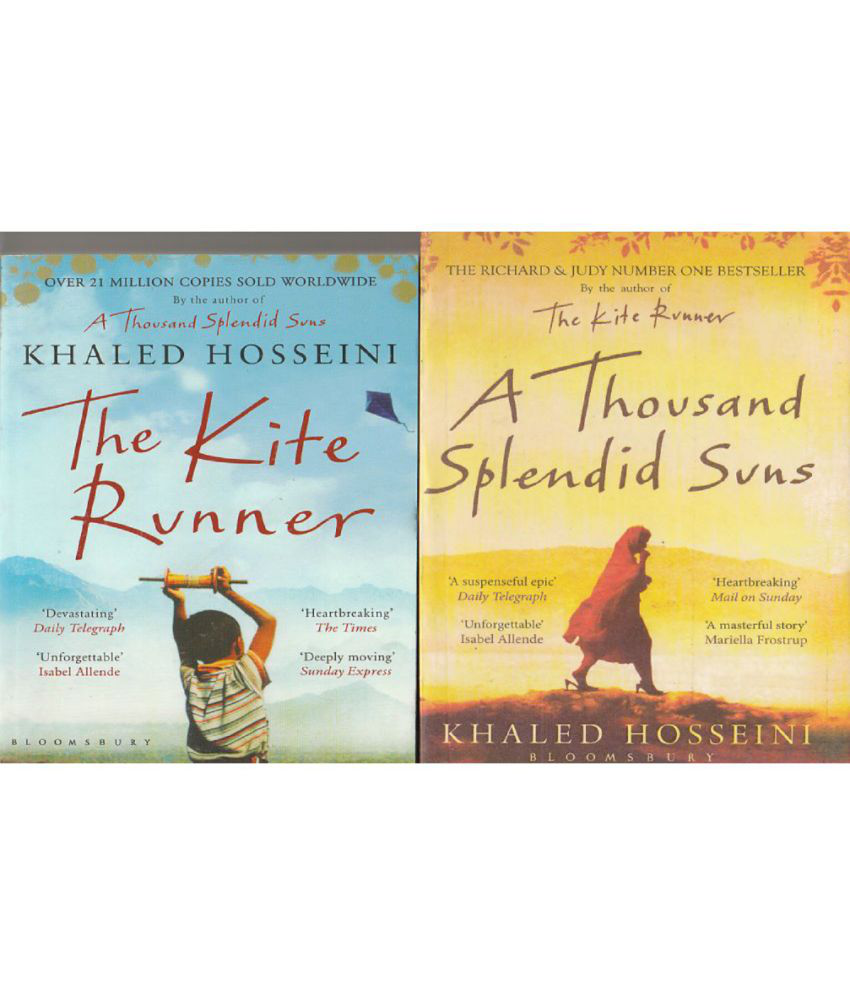     			THE KITE RUNNER AND A THOUSANDS SPLENDID SUNS ,TWO BOOKS SET .