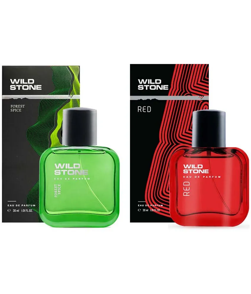 Wild Stone Forest Spice and Red Perfume for Men Pack of 2 30ml