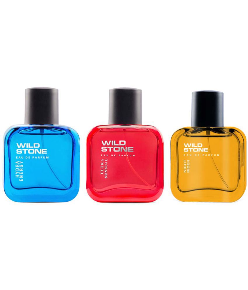     			Wild Stone Hydra Energy, Night Rider & Ultra Sensual Perfume for Men, Pack of 3(30ml each ) Eau de Parfum - 90 ml (For Men)