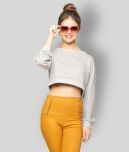 Miss Chase - Grey Cotton Women's Crop Top ( Pack of 1 )