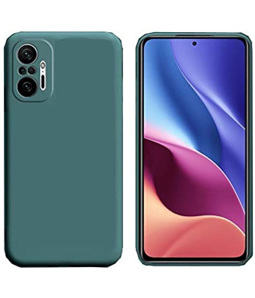     			Doyen Creations - Green Silicon Soft cases Compatible For Xiaomi Redmi Note 10 Pro Max ( Pack of 1 )